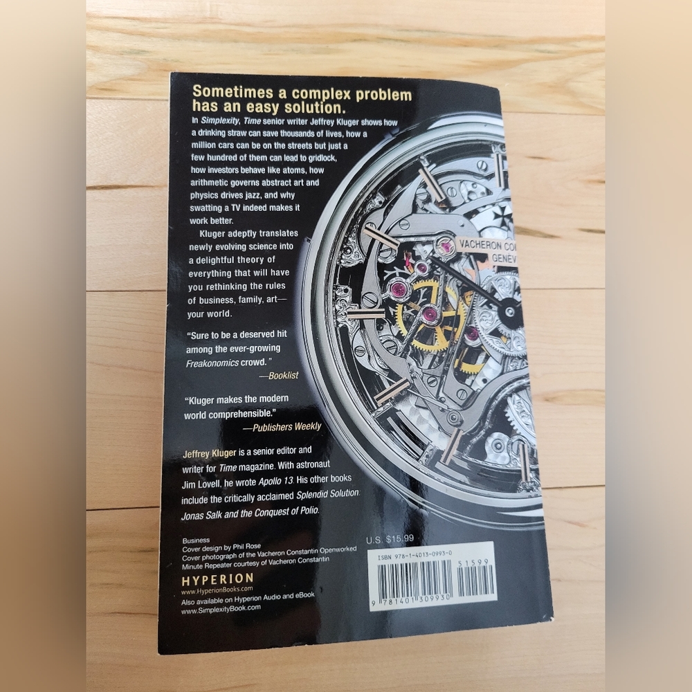 Book- Simplexity - unread - Picture 2 of 2